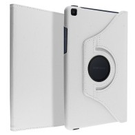 Étui Intégral Samsung Galaxy Tab A 8.0 2019 avec Support Rotatif 360° blanc