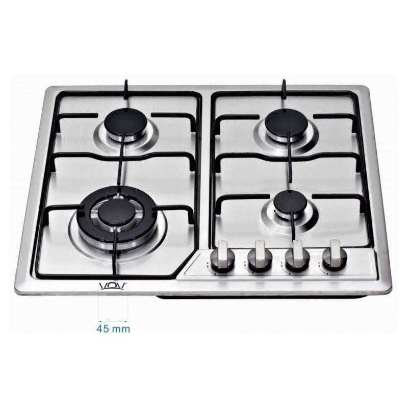 Plaque de cuisson Vov VGH4007S 4Feux 60X60 Inox Plaque de cuisson Vov VGH4007S 4Feux 60X60 Inox