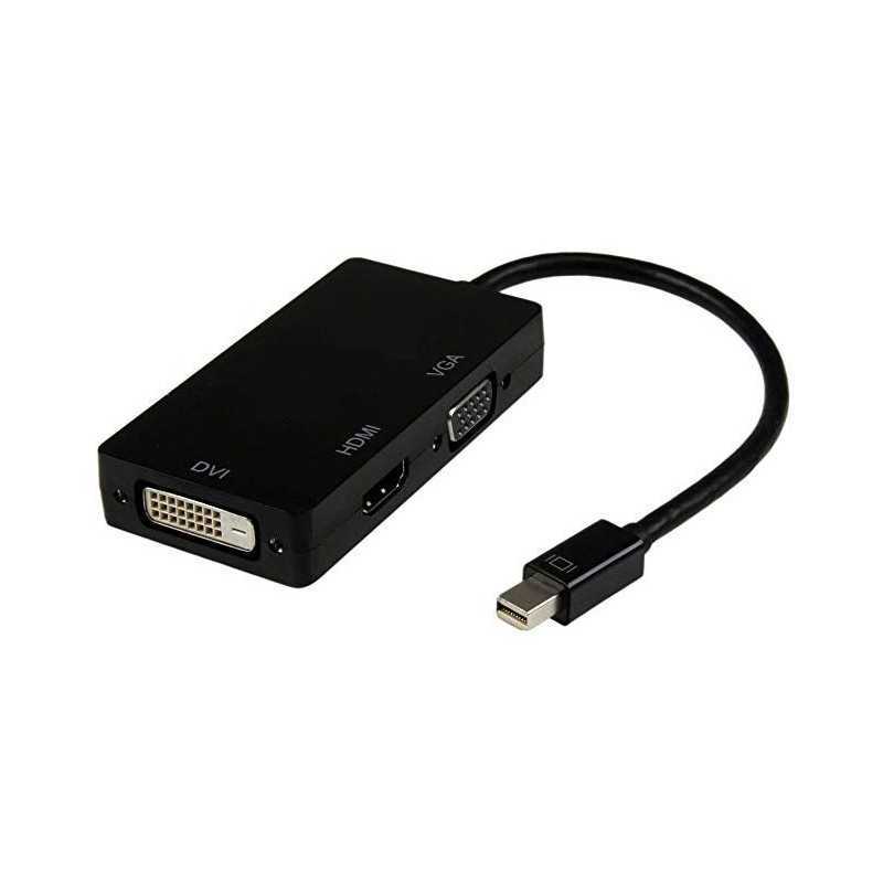 Adaptateur 3 en 1 Display Port HUB DP vers HDMI VGA DVI 4K Adaptateur 3 en 1 Display Port HUB DP vers HDMI VGA DVI 4K