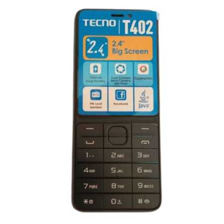 Téléphone TECNO T402 triple sim mémoire 4 Mo rom + 4 Mo ram écran 2.4 pouces , Bluetooth, radio FM