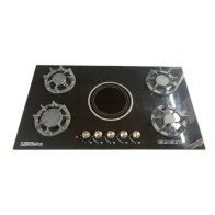 Plaque de Cuisson Technolux TEC5GE 90X60 4F A Gaz Et 1F Electrique Noir