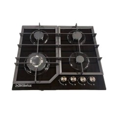 Plaque de cuisson a gaz TECHNOLUX TEC4GG 4 feux 60X60 noir