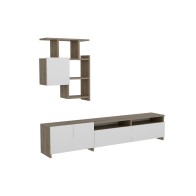 Table Téléviseur Mariposa TV T725-MA Unit Walnut White
