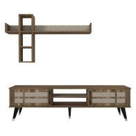 Table Téléviseur LOGAN TV T901 Unit Walnut Textile