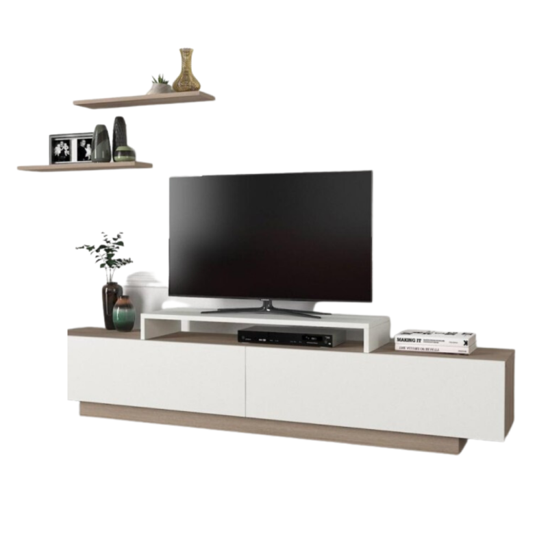 Ensemble Meuble Téléviseur Kent TV T900 Unit White Cordoba Ensemble Meuble Téléviseur Kent TV T900 Unit White Cordoba