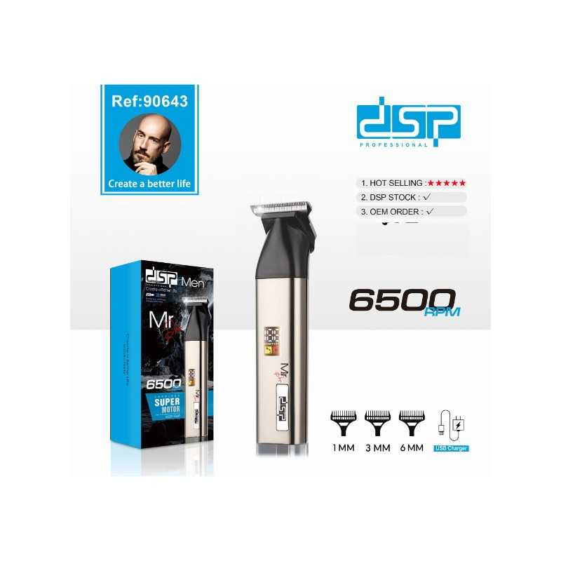 Tondeuse à Cheveux DSP 90643 Tondeuse Rechargeable USB Charging Tondeuse à Cheveux DSP 90643 Tondeuse Rechargeable USB Charging