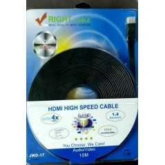 Câble HDMI plat vers HDMI JWD-17 haute puissance 10 metres