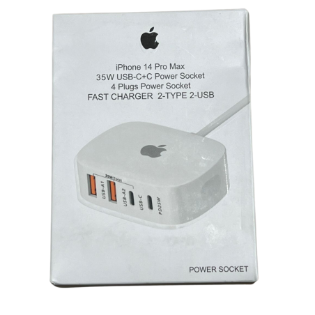Prise de courant Apple 35W (MAX) 2 types C 2 prises USB 4 prises adaptateur