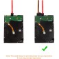 Câble disque dur SATA III 6,0 Gbit/s 7 broches femelle vers angle droit vers le bas avec loquet de verrouillage Câble disque dur SATA III 6,0 Gbit/s 7 broches femelle vers angle droit vers le bas avec loquet de verrouillage