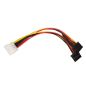 Cable d'alimentation IDE mâle à double SATA 15.5 cm pour disques durs SATA et lecteurs CD ROM