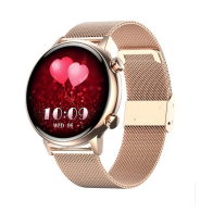 Montre intelligente pour femme Gtab GT9 Princess Edition avec écran Amoled de forme ronde de 1,1 pouces