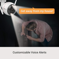 Caméra Wi-Fi extérieur EZVIZ C3W Pro 4MP avec 30m vision nocturne en couleur détection de forme humaine par IA