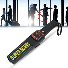 Détecteur de métaux main MD3003B1 tenue baguette de sécurité scanner PATX