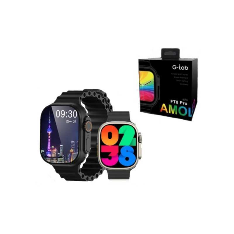 Montre Connectée AMOLED G-tab FT8 Pro black/Silver/Gold Montre Connectée AMOLED G-tab FT8 Pro black/Silver/Gold