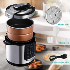 Autocuiseur électrique WINNINGSTAR ST-9303 multi-usages en acier inoxydable 6 litres led