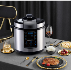 Autocuiseur électrique WINNINGSTAR ST-9303 multi-usages en acier inoxydable 6 litres led