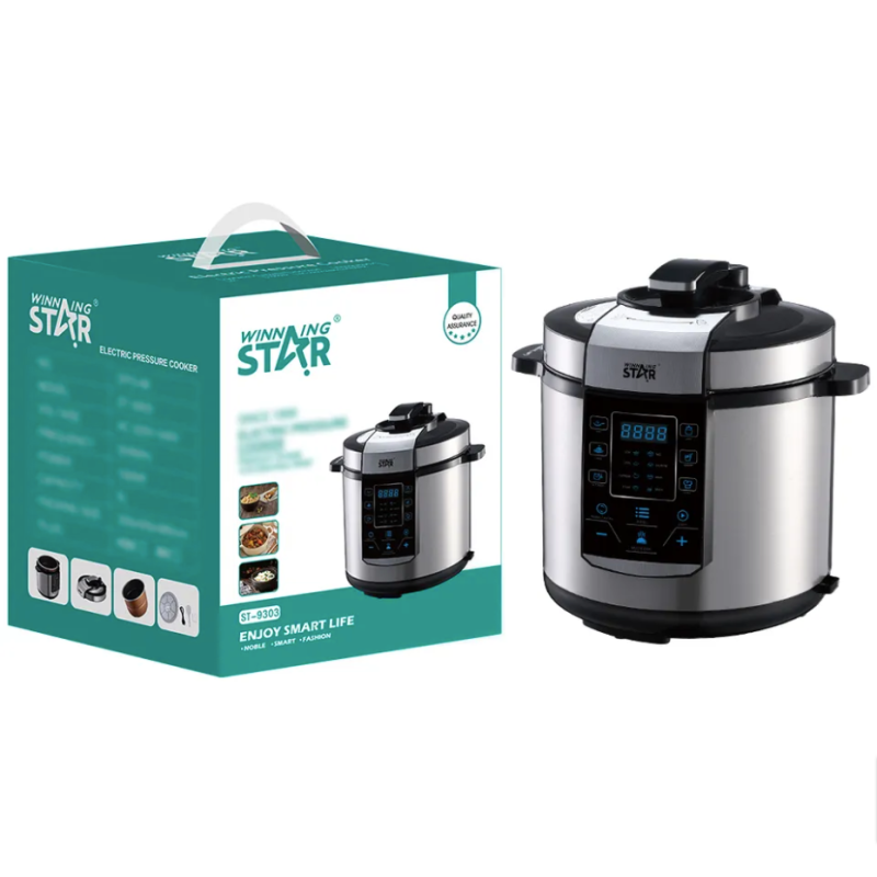 Autocuiseur électrique WINNINGSTAR ST-9303 multi-usages en acier inoxydable 6 litres led Autocuiseur électrique WINNINGSTAR ST-9303 multi-usages en acier inoxydable 6 litres led
