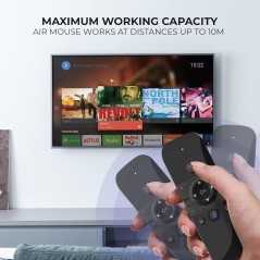 Télécommande Clavier Souris Leyf M8 Air Contrôleur Clavier avec Gyroscope 6 Axes pour Android TV Box