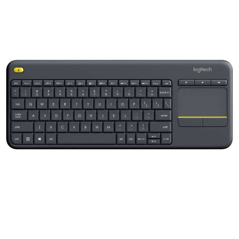 Clavier Logitech K400 Plus Connectivité sans fil RF Noir Interface USB Clavier Logitech K400 Plus Connectivité sans fil RF Noir Interface USB