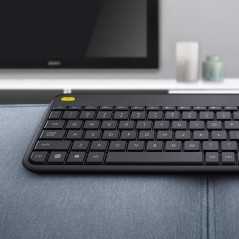 Clavier Logitech K400 Plus Connectivité sans fil RF Noir Interface USB