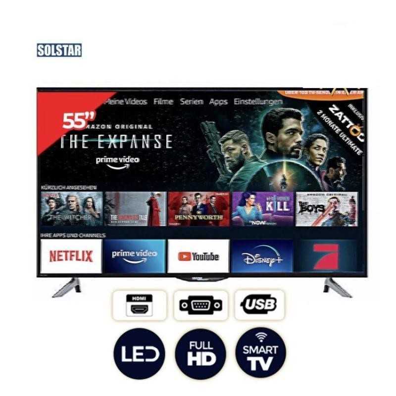 Téléviseur Solstar 55HSU6200SS 55Pouces Smart Led Android Téléviseur Solstar 55HSU6200SS 55Pouces Smart Led Android