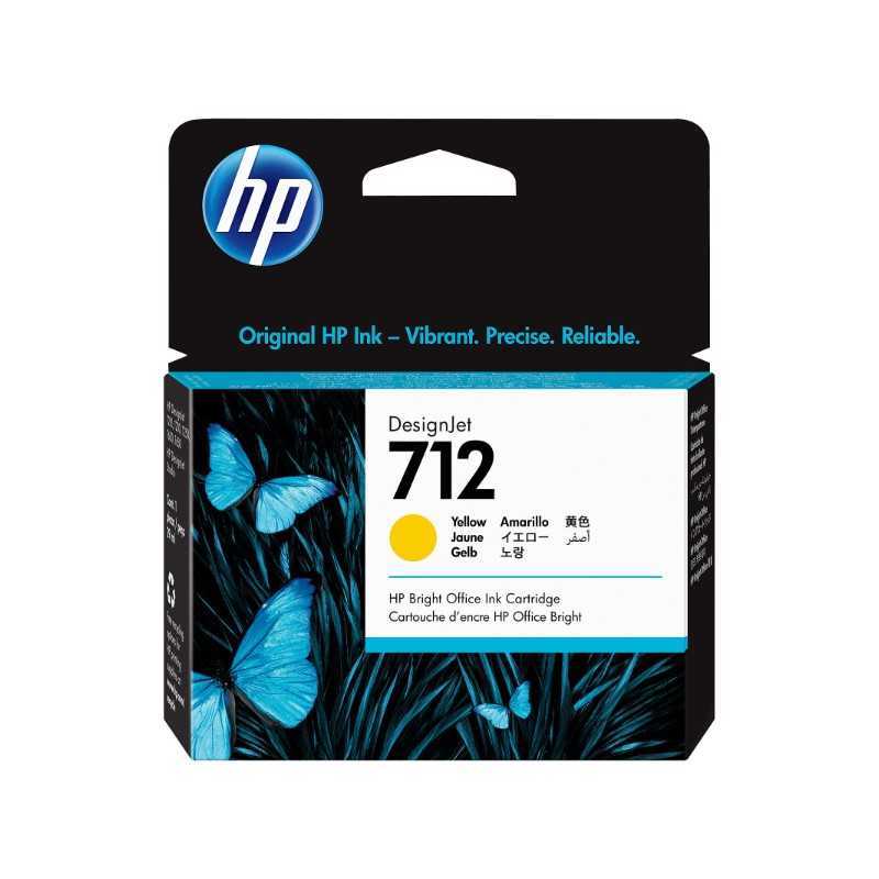 Cartouche d'encre HP DesignJet 712 jaune Rouge Bleu Noir Cartouche d'encre HP DesignJet 712 jaune Rouge Bleu Noir
