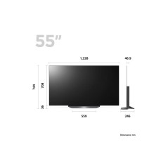 Téléviseur LG B36LA 55 pouces OLED Smart TV, webOS23, processeur haute puissance