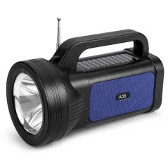 Haut-parleurs Bluetooth Sans Fil IYIGLE YG-A35 avec lampe de poche extérieure Solaire
