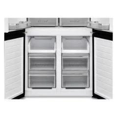 Réfrigérateur FINIX 620 Side By Side 4Portes Nofrost Avec Fontaine Gris 620L