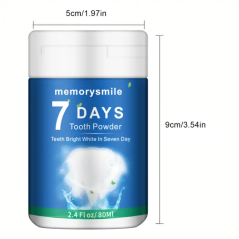 Poudre de blanchiment des dents 80ML pour enlever les taches de soins bucco-dentaires MS-01
