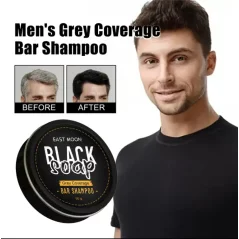 Savon pour cheveux noirs pour hommes East Moon EAA01 Soin des cheveux noirs nourrissant Réparation du cuir
