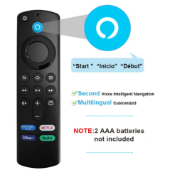 Télécommande Fire TV Stick TENDODO L5B83G 3ème génération voix ABS, En plastique Et En Silicone