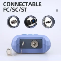 Testeur de câble à fibre optique FTTH Connexions SC/LC/ST/FC Compteur de puissance optique OPM -50 ~ + 26dBm