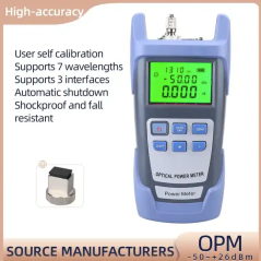 Testeur de câble à fibre optique FTTH Connexions SC/LC/ST/FC Compteur de puissance optique OPM -50 ~ + 26dBm