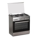 Cuisinière a gaz 5 feux ENDURO S8502CMRI 80X55 CM avec tourne broche inox