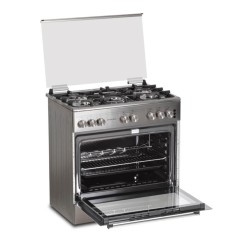 Cuisinière a gaz 5 feux ENDURO S8502CMRI 80X55 CM avec tourne broche inox