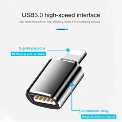 Lightning mâle vers USB 3.0 femelle adaptateur câble OTG pour iPhone 14 13 12 convertisseurs