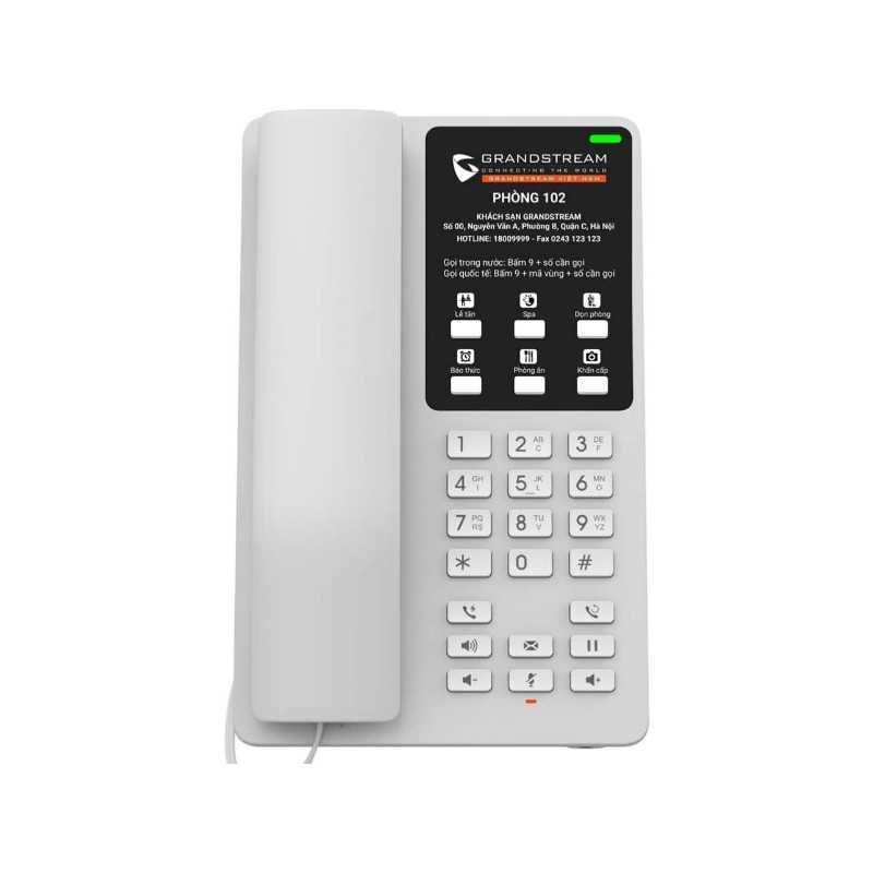 Téléphone IP GRANDSTREAM GHP620 pour l'hôtellerie avec 2 lignes SIP 2 appels simultanés, audio HD