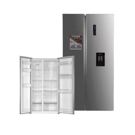 Réfrigérateur side by side ROCH RFR-660 2 portes avec fontaine 660 litres silver