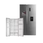 Réfrigérateur side by side ROCH RFR-660 2 portes avec fontaine 660 litres silver