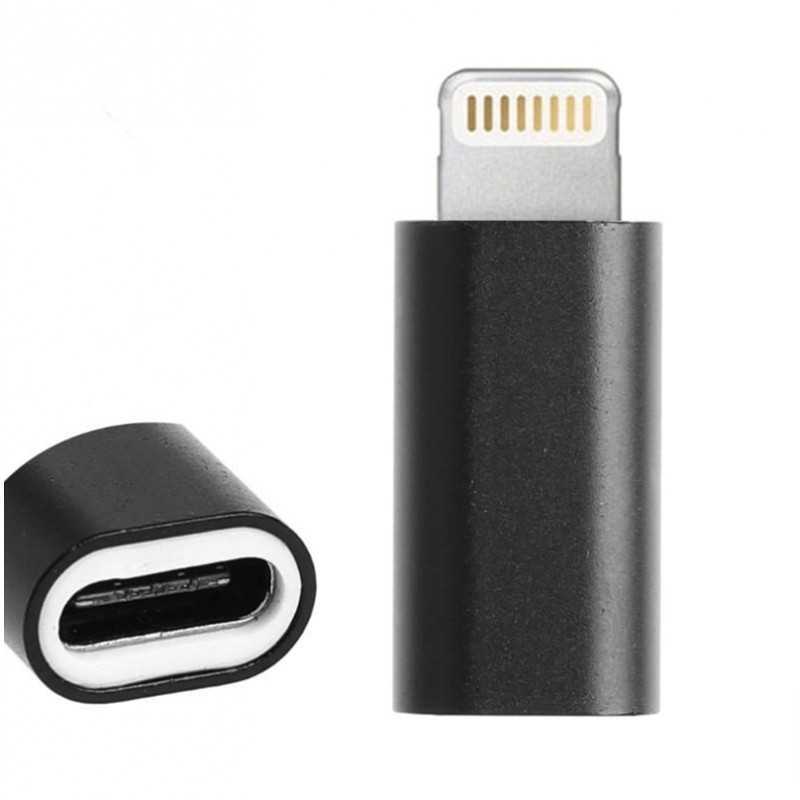 Adaptateur Type C Femelle à 8pin Lightning Mâle Pour iPhone iPad Adaptateur Type C Femelle à 8pin Lightning Mâle Pour iPhone iPad
