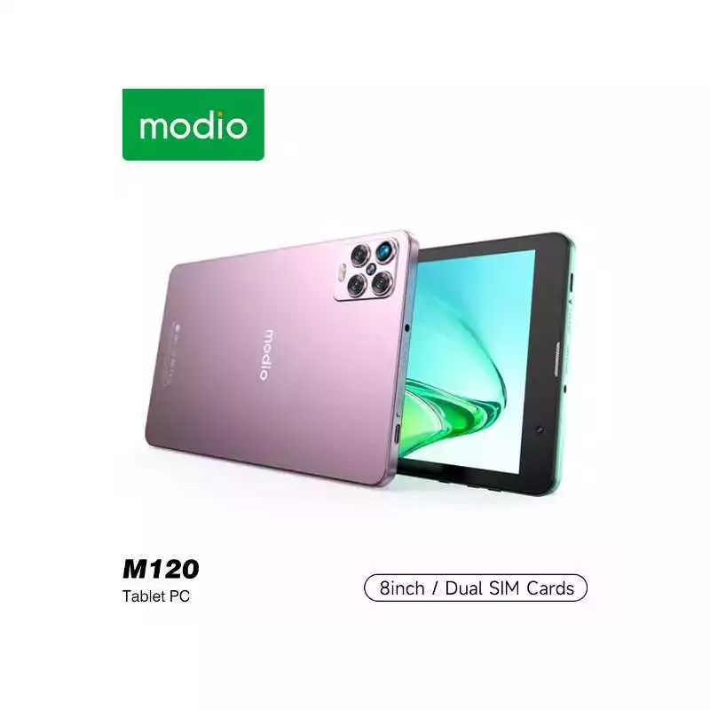 Tablette Modio M120 2 Sim 5G + Wifi Ram 6Gb / 256Gb Mémoire écran 8 Pouces