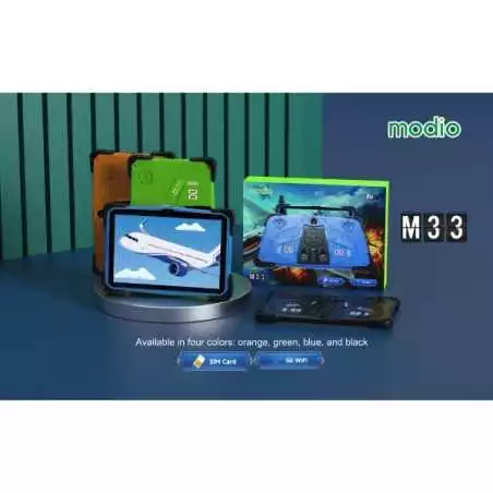 Tablette educatif Modio M33 1 Sim 5G +Wifi 8Gb Ram / 256Gb Mémoire 10 Pouces