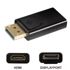 Displayport mâle à HDMI femelle connecteur de port d'affichage DP à HDMI Mini taille Ultra 4K 1080p