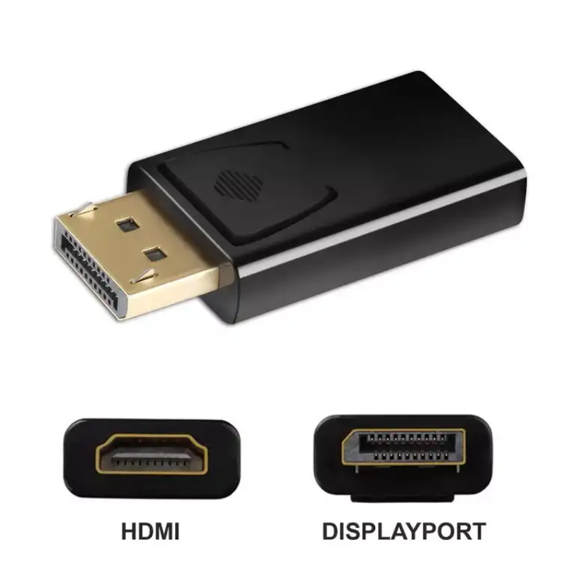 Displayport mâle à HDMI femelle connecteur de port d'affichage DP à HDMI Mini taille Ultra 4K 1080p Displayport mâle à HDMI femelle connecteur de port d'affichage DP à HDMI Mini taille Ultra 4K 1080p