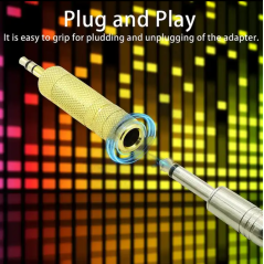 Adaptateur Audio stéréo, connecteur Jack 3.5/6.35MM vers femelle, convertisseur de prise Audio