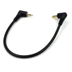 Prise stéréo Mono TRS TRRS Câble auxiliaire Angle 3.5mm 4 pôles à 2.5mm 3 pôles Casque stéréo
