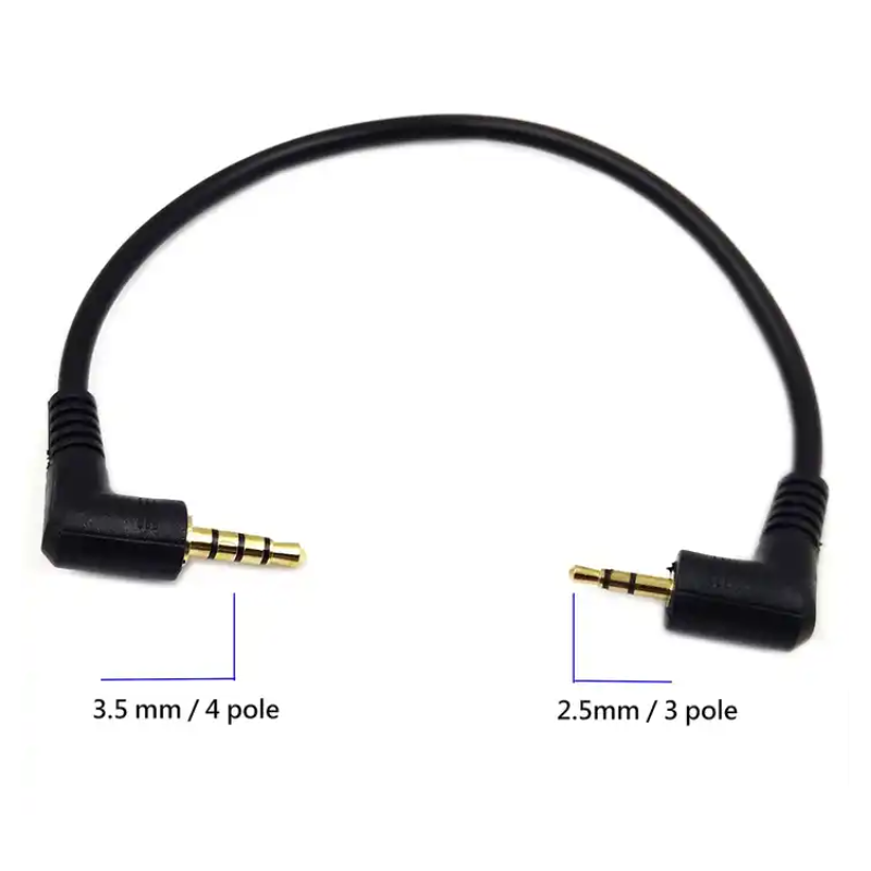 Prise stéréo Mono TRS TRRS Câble auxiliaire Angle 3.5mm 4 pôles à 2.5mm 3 pôles Casque stéréo Prise stéréo Mono TRS TRRS Câble auxiliaire Angle 3.5mm 4 pôles à 2.5mm 3 pôles Casque stéréo