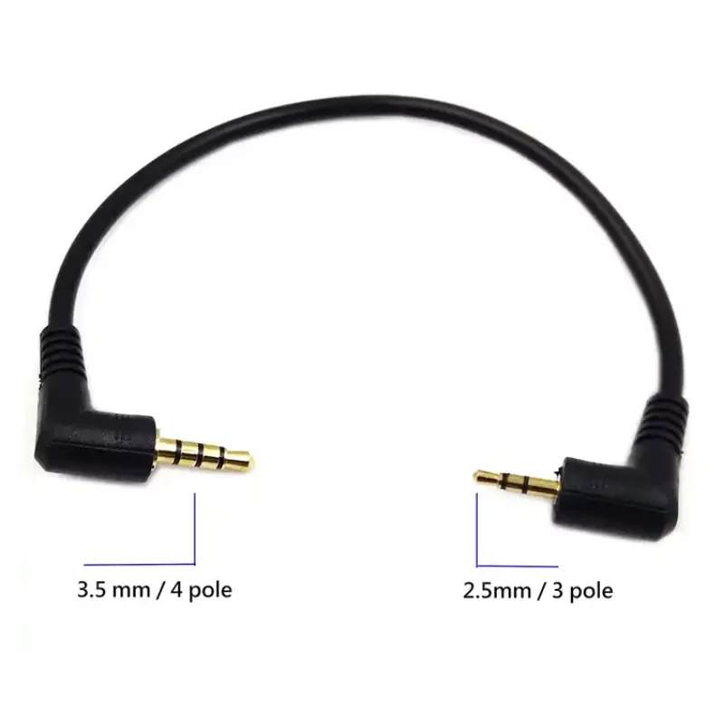Cable stéréo mono TRS TRRS jack 3.5mm vers jack 2.5mm pour Appareil DSLR