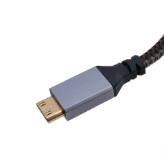 Câble en aluminium CA-195 4K 60Hz Mini HDTV vers HDTV femelle HDR 3D 18Gbps Compatible avec Camera caméscope